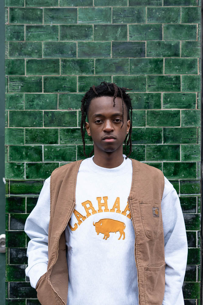 Carhartt-WIP Locker Sweatshirt - Ash Heather/Brown