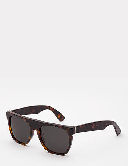 Super Flat Top Sunglasses (Large) - Havana Black