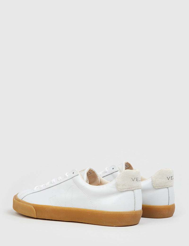 Baskets basses en cuir Veja Esplar - Blanc Extra/Naturel