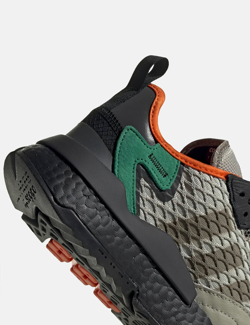 adidas Nite Jogger Shoes (EE5569) - Black / Seasame / Orange