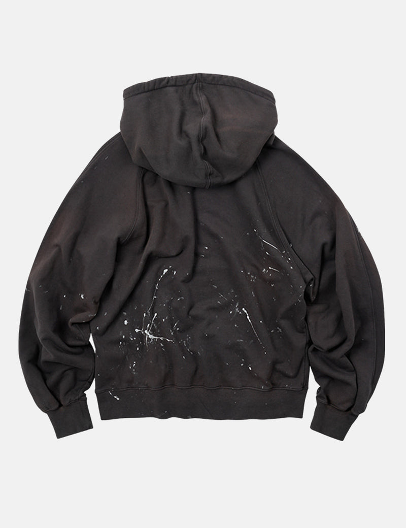 FrizmWORKS Splash Painting Hooded Sweatshirt - Charcoal Grey