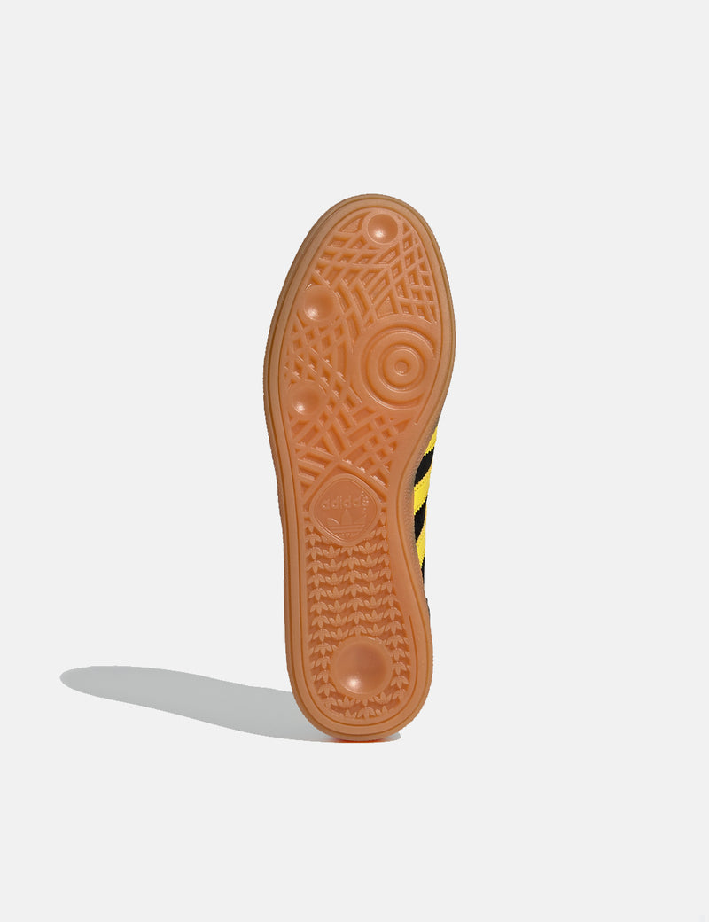adidas Handball Spezial Shoes (FX5676) - Core Black/Yellow/Gold Metallic