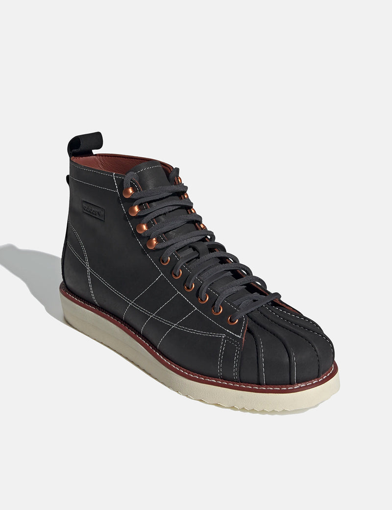 adidas Superstar Boot (FZ2641) - 코어 블랙/오프 화이트/와일드 세피아