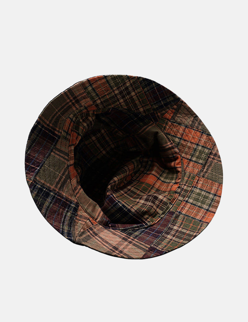 Frizmworks Reversible Patchwork Bucket Hat - Brown