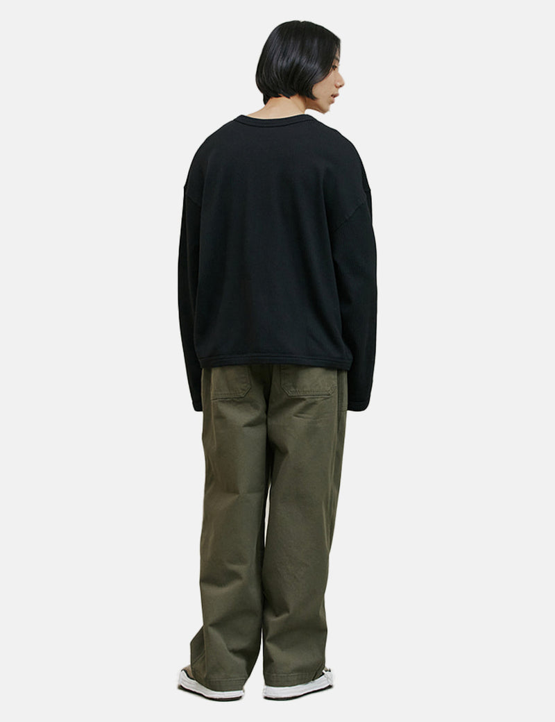 FrizmworksBTワイド疲労パンツ-オリーブグリーン