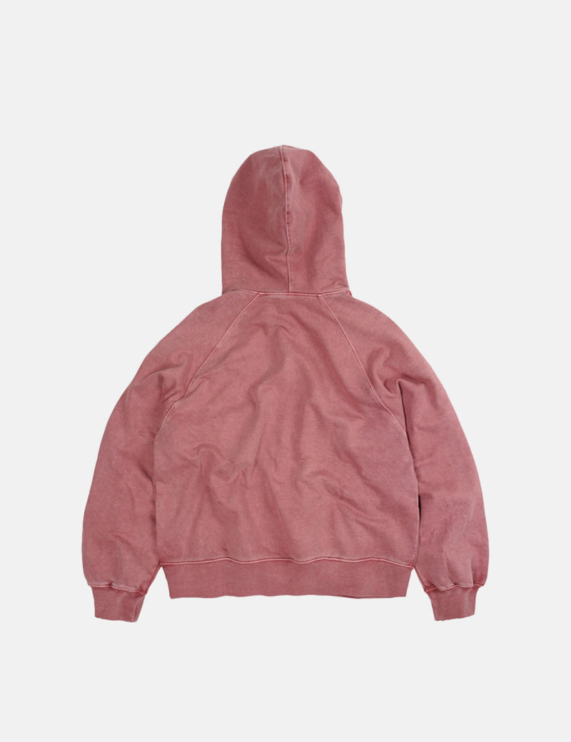 Frizmworks OG Pigment DyedHoodedSweatshirt-ピンク