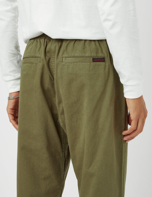 Gramicci Loose Tapered Pant (Organic Twill) - Olive Green