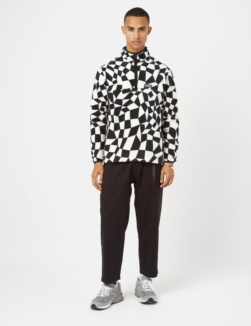Gramicci Mock Neck Fleece - Black Check