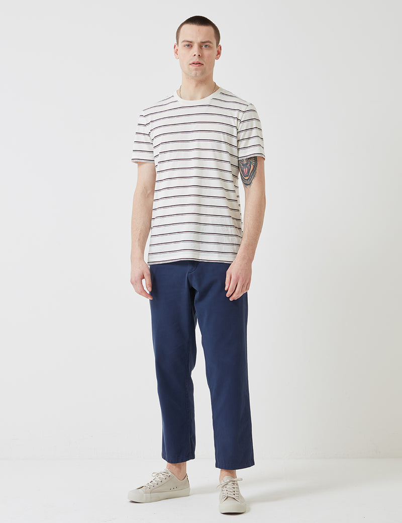 Portuguese Flannel Mini Golf Trousers (Regular Fit) - Navy Blue