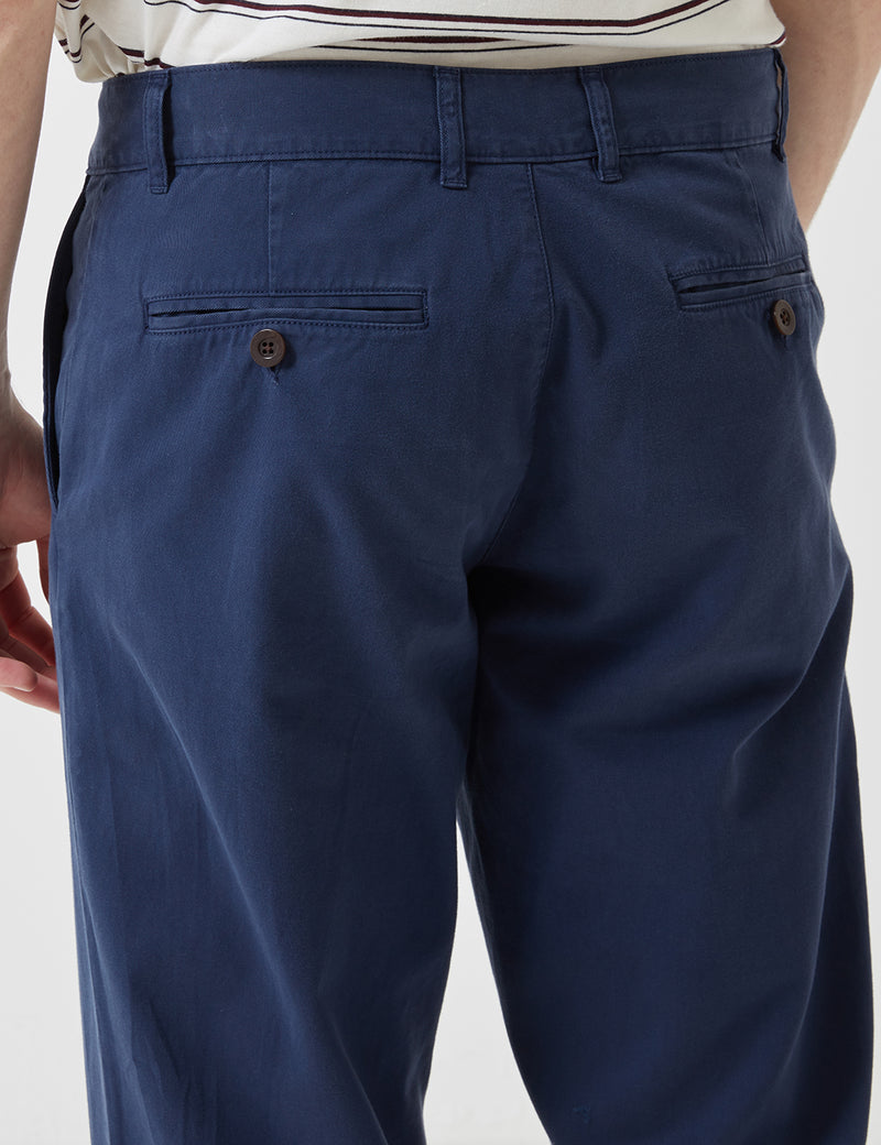 Portuguese Flannel Mini Golf Trousers (Regular Fit) - Navy Blue