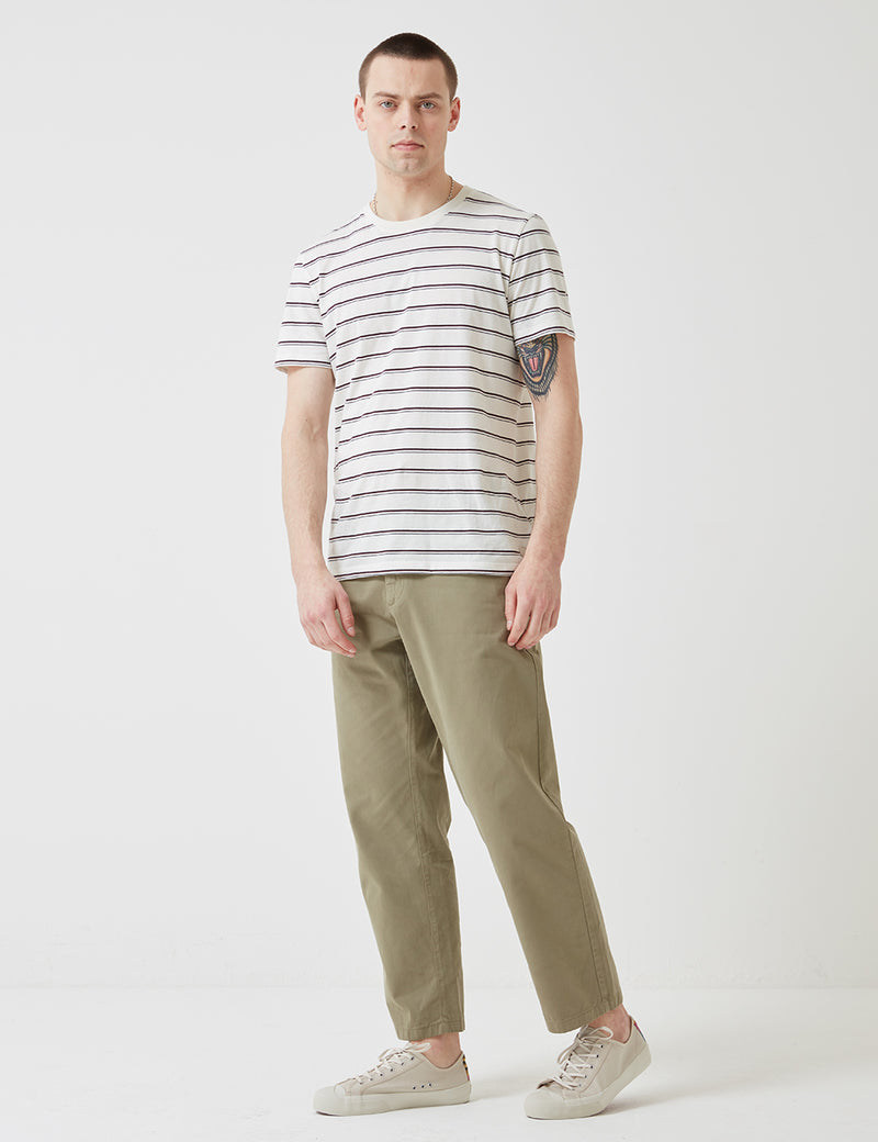 Portuguese Flannel Mini Golf Trousers (Regular Fit) - Light Olive Green