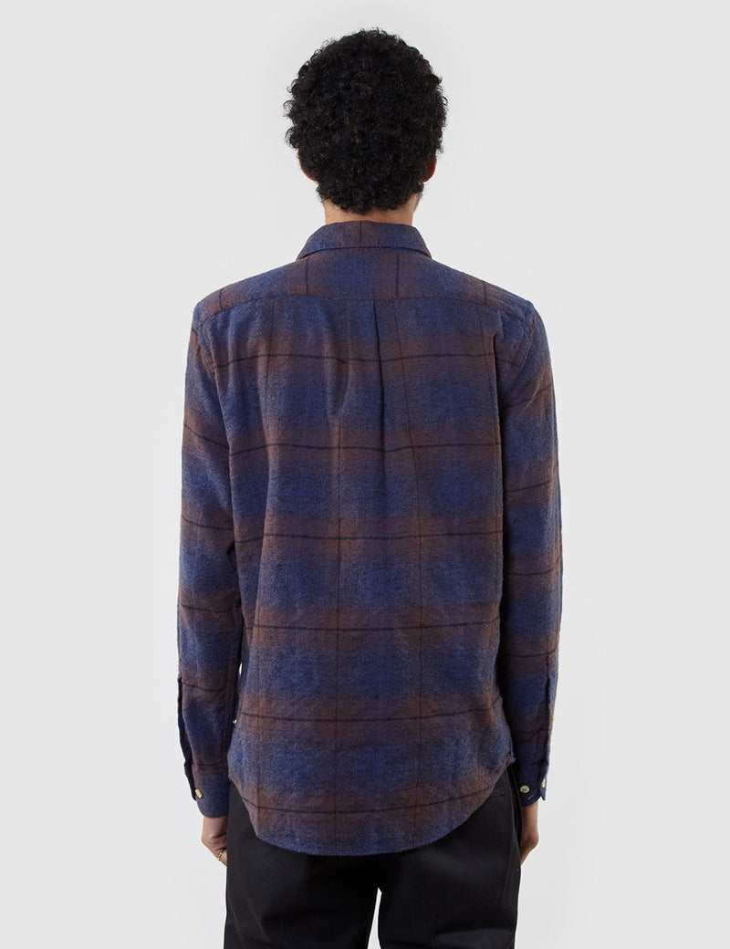 Portuguese Flannel Grampo Shirt - Blue Check