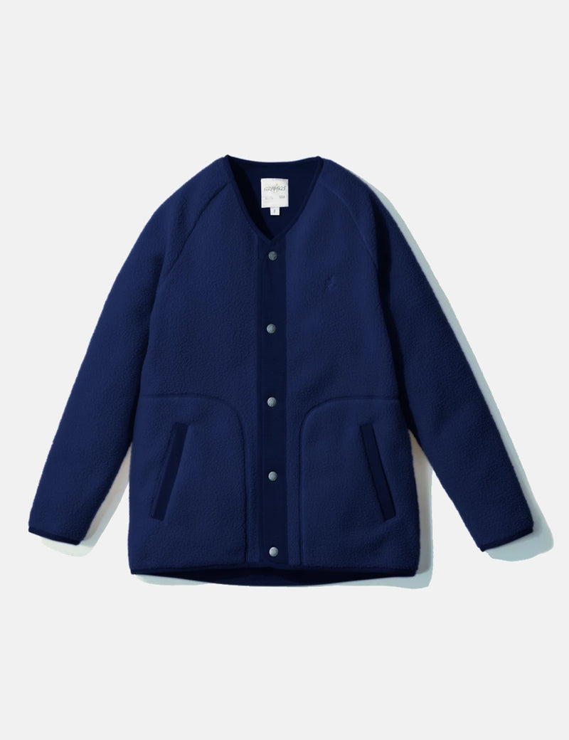 Gramicci Boa Fleece Jacket- 네이비 블루