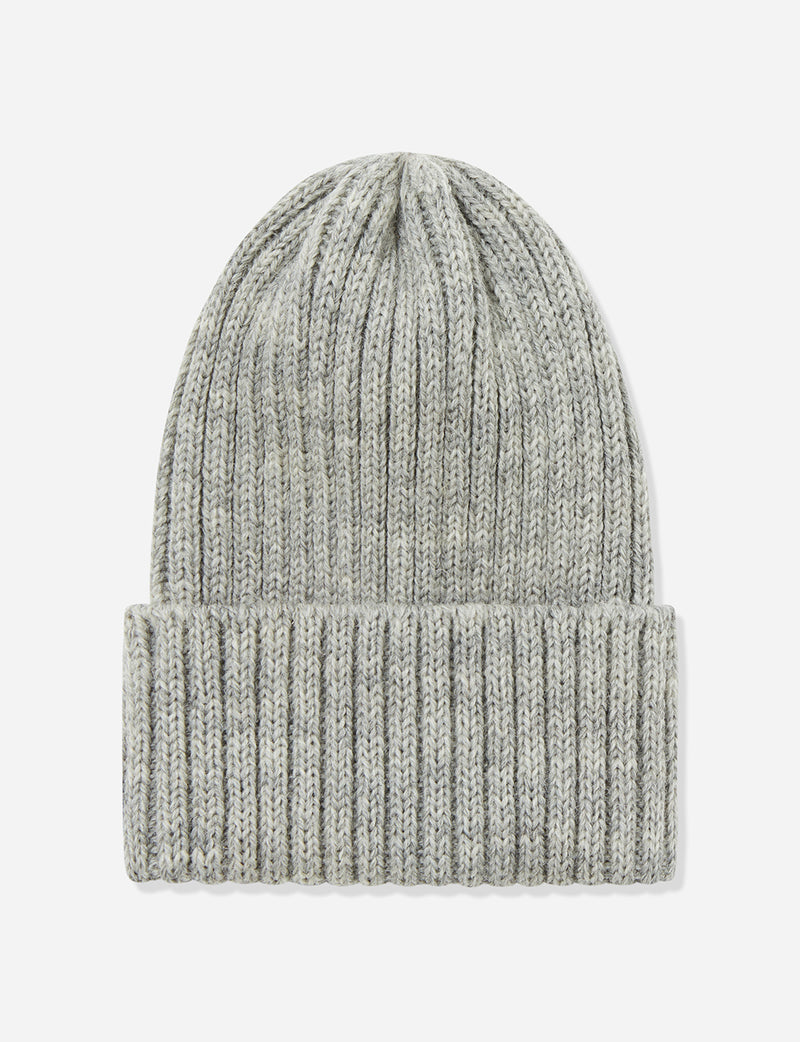 Highland 2000 Ribbed Beanie Hat - Heather Grey - URBAN EXCESS