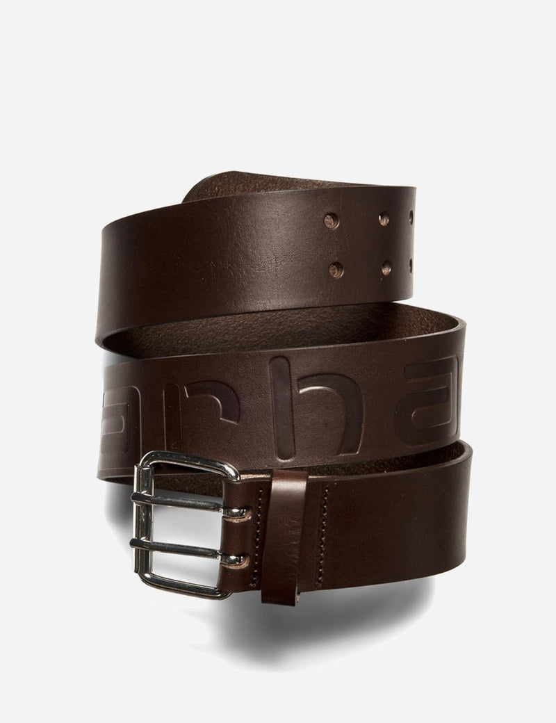 Carhartt-WIP Military Belt (Leather) - Dark Brown