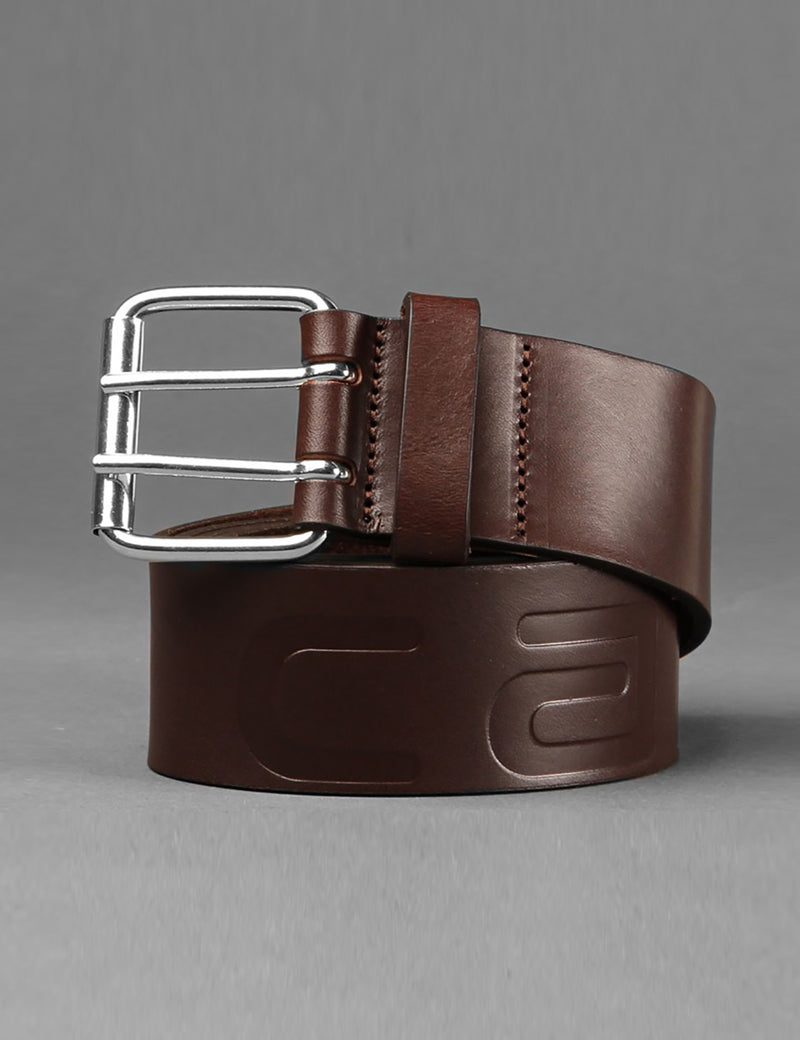 Carhartt-WIP Military Belt (Leather) - Dark Brown