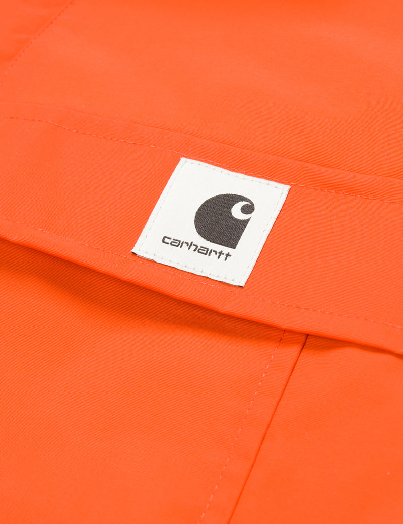 Womens Carhartt-WIP Nimbus Half-Zip Jacket (Fleece Lined) - Persimmon Orange