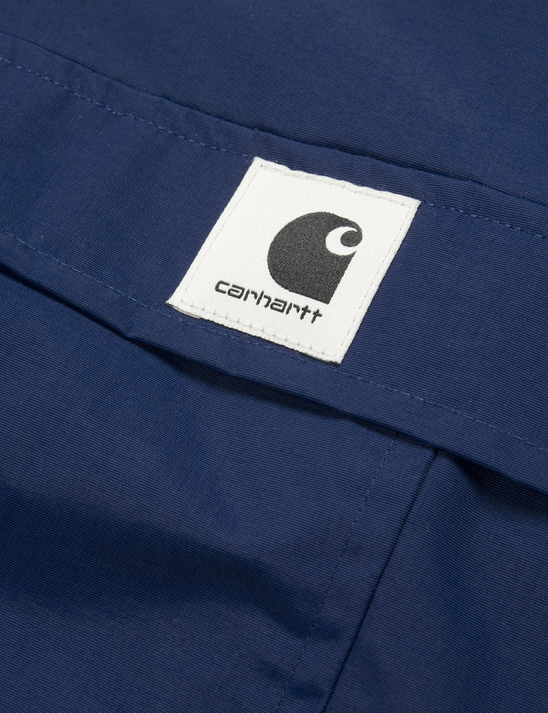 Womens Carhartt-WIP Nimbus Half-Zip Jacket (Fleece Lined) - Metro Blue