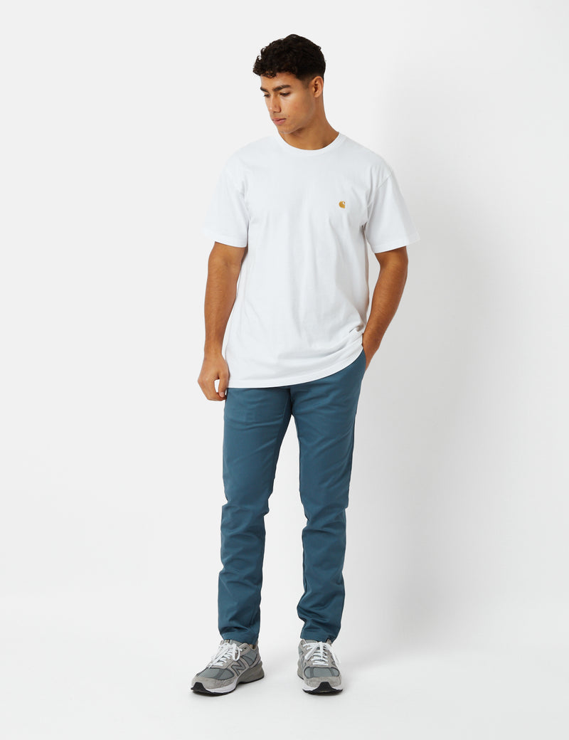 Carhartt-WIP Sid Pant (Slim) - Storm Blue