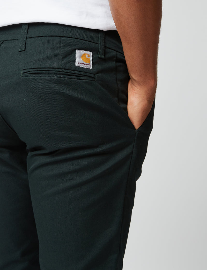 Carhartt-WIP Sid Pant Chino (Slim) - Vert Cèdre Foncé