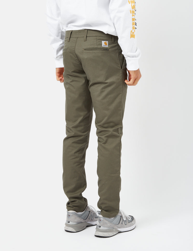 Carhartt-WIPシドパンツ（スリム）-海藻グリーン