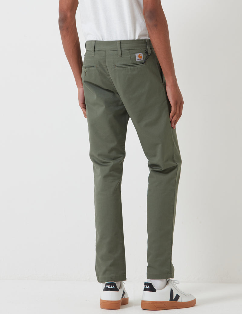 Pantalon Chino Carhartt-WIP Sid (Slim) - Dollar Green