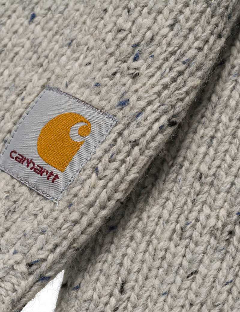 Carhartt-WIP Anglistic Knit Sweater- Grey Heather