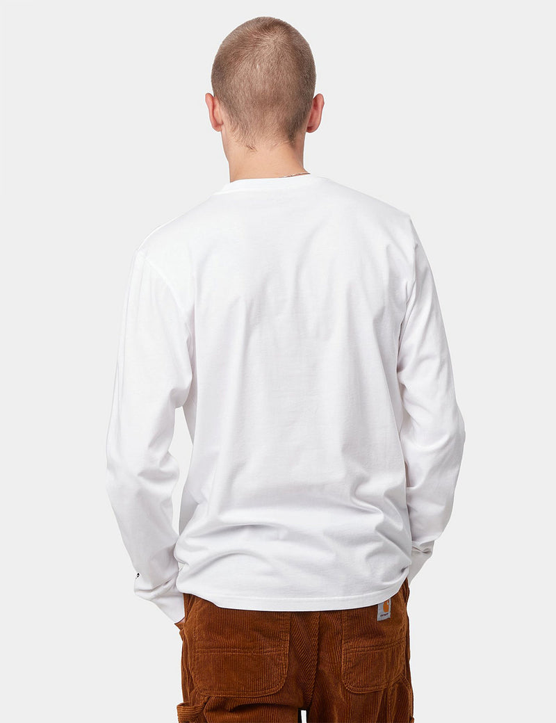 Carhartt Base Long Sleeve T Shirt White URBAN EXCESS