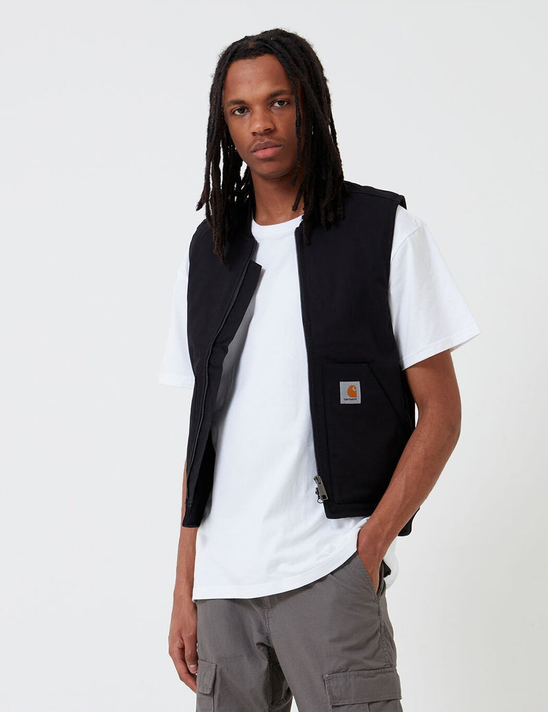Carhartt-WIP Vest (Organic Cotton) - Black Rigid