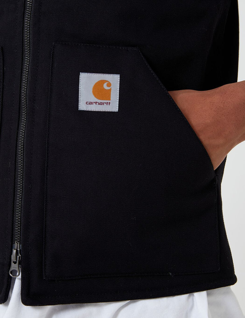 Carhartt-WIP Vest (Organic Cotton) - Black Rigid