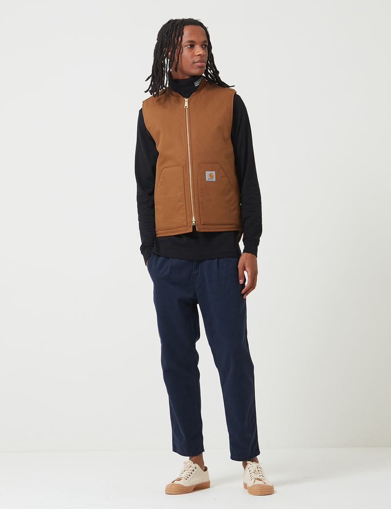 Carhartt-WIP Vest (Lined) - Hamilton Brown Rigid