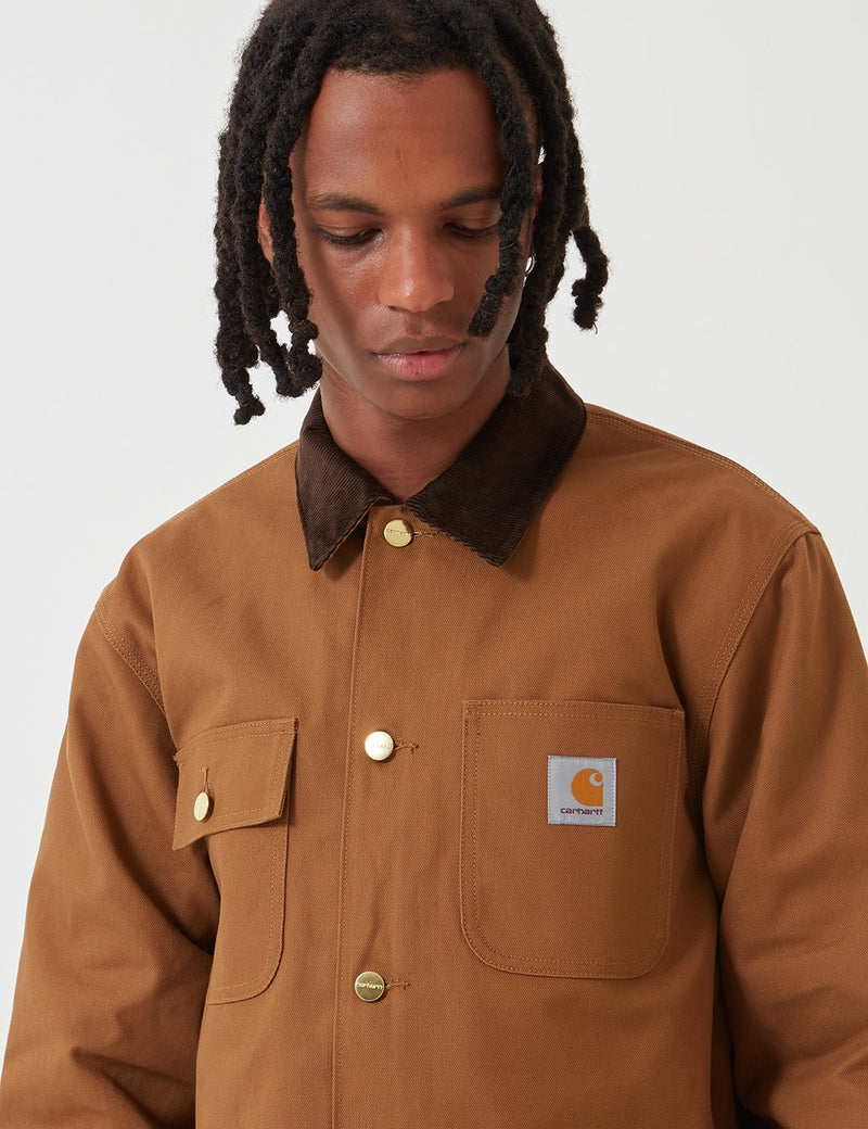 Carhartt-WIP Michigan Coat (Organic Cotton) - Hamilton Brown rigid