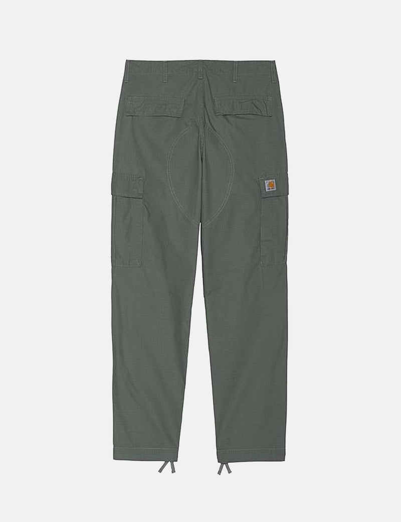 Carhartt-WIP-WIPレギュラーカーゴパンツ（リップストップ）-タイムグリーンリンス
