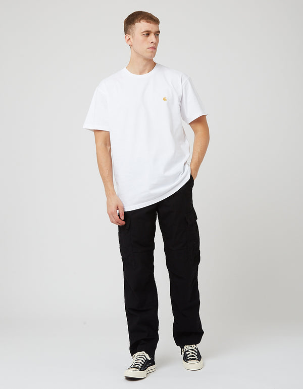 Carhartt-WIP Pantalon cargo régulier (sergé Moraga) - Noir