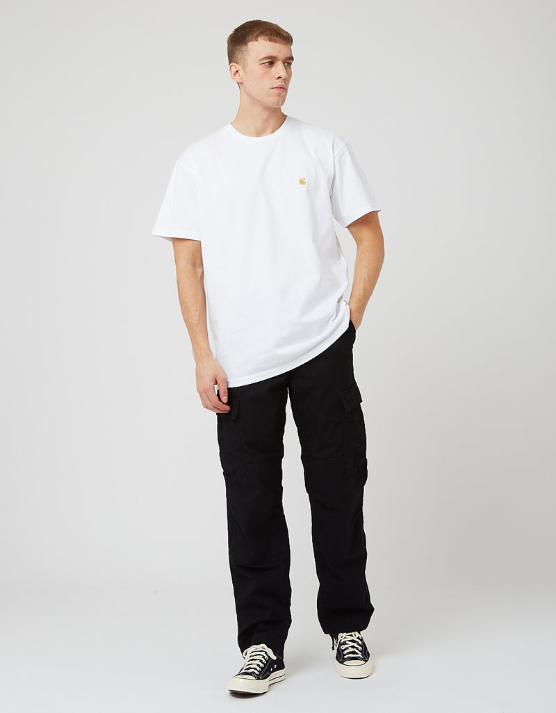 Carhartt-WIP Pantalon cargo régulier (sergé Moraga) - Noir