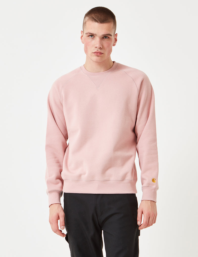 Carhartt-WIP Chase Sweatshirt - Soft Rose Pink