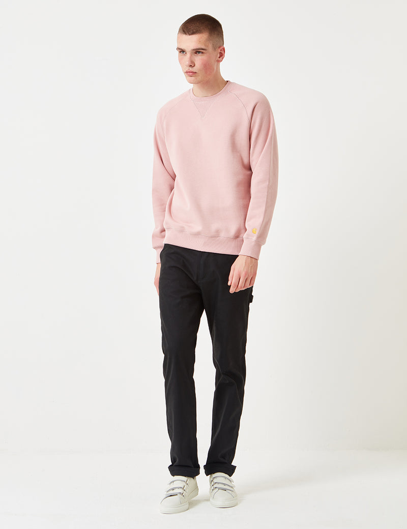 Carhartt-WIP Chase Sweatshirt - Soft Rose Pink