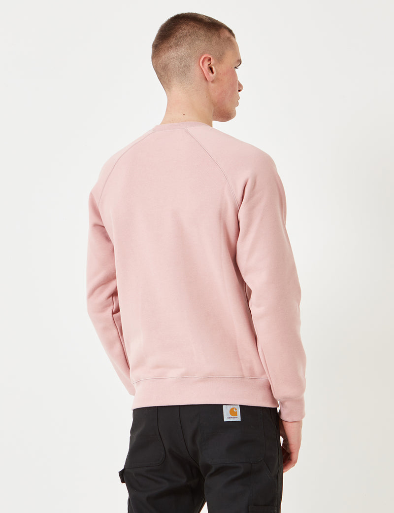 Carhartt-WIP Chase Sweatshirt - Soft Rose Pink