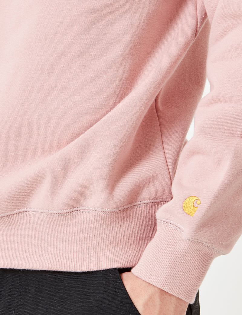 Carhartt-WIP Chase Sweatshirt - Soft Rose Pink
