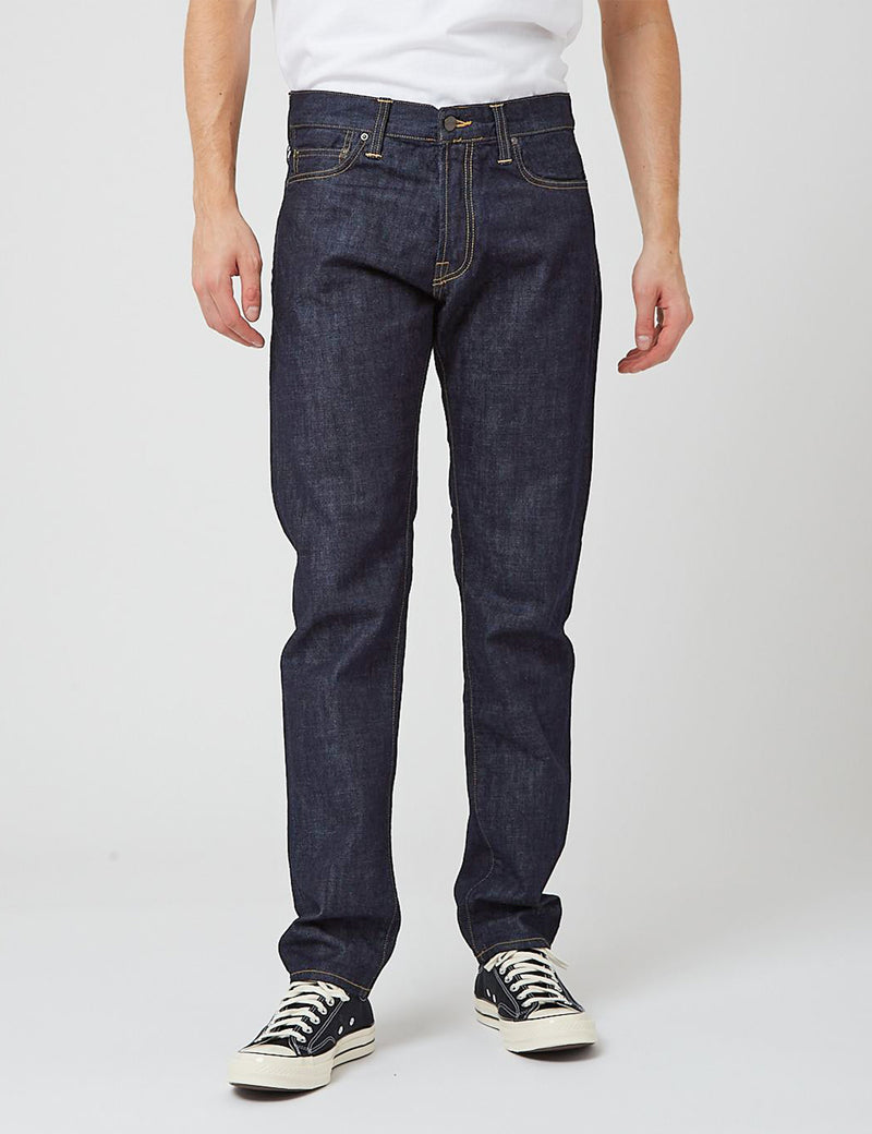 Carhartt-WIP Klondike Jeans (Regular Taper) - Blue, Rinsed