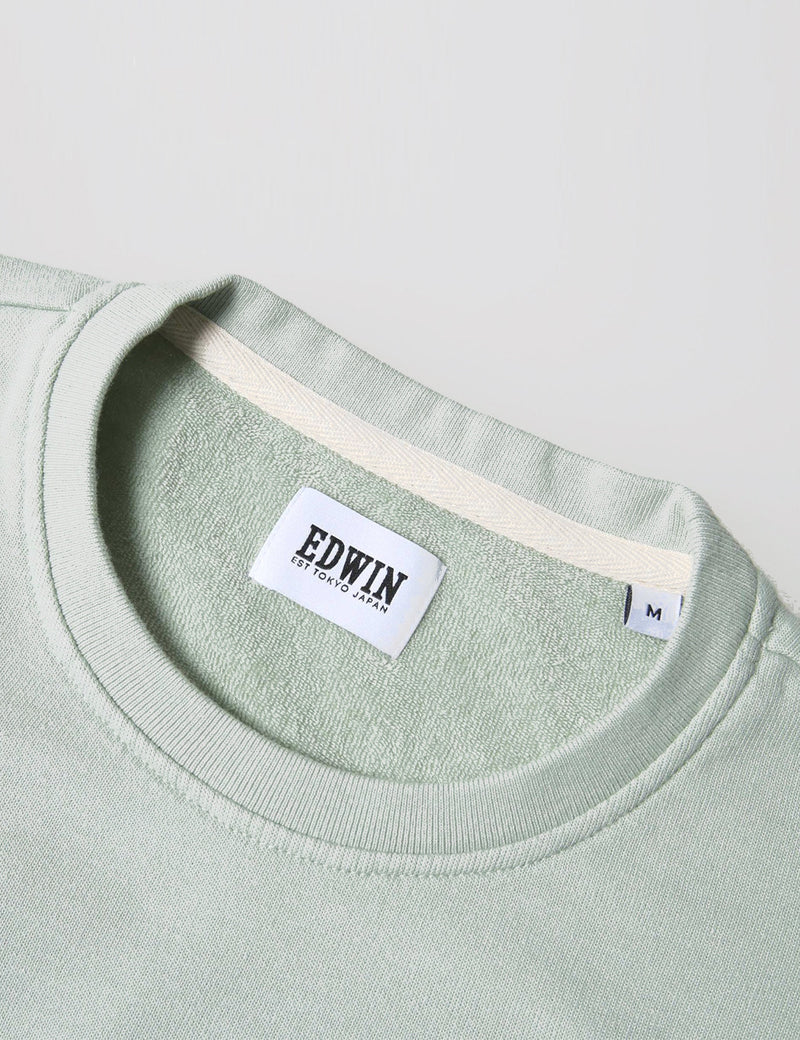 T-Shirt à Manche Longue Edwin Terry - Mint