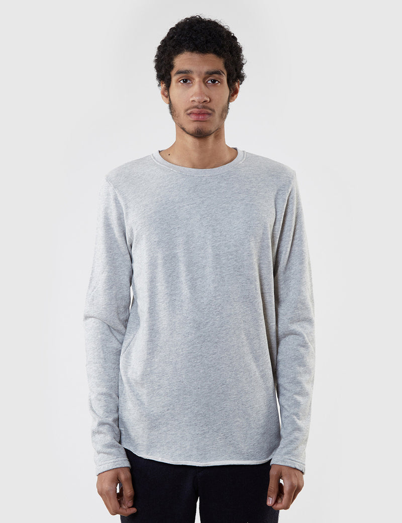 Edwin Longsleeve Terry T-Shirt - Grey Marl