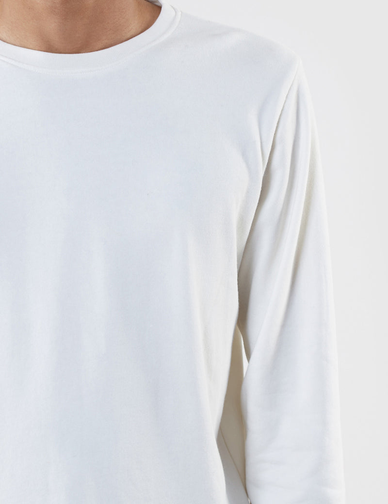 T-Shirt à Manche Longue Edwin Terry - Off White