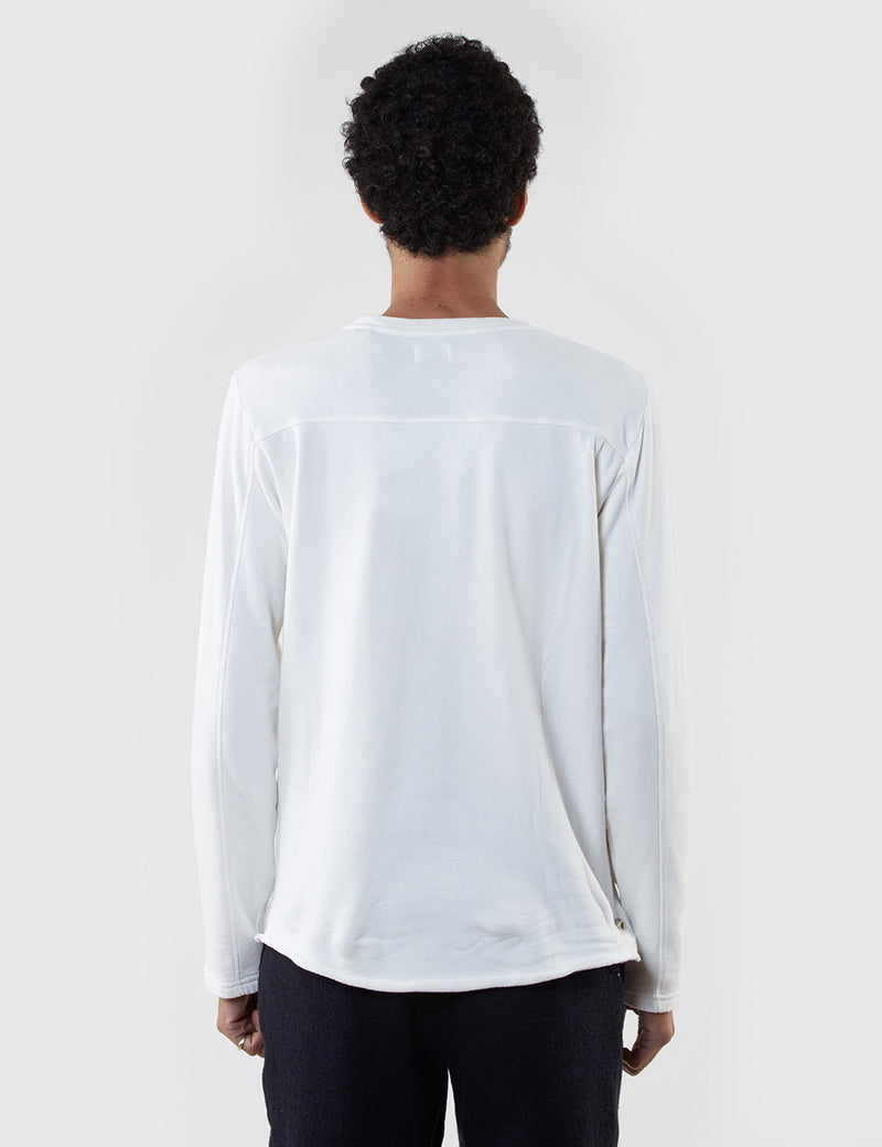 T-Shirt à Manche Longue Edwin Terry - Off White