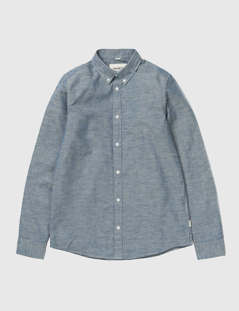 Carhartt Kyoto Shirt (Stone Washed) - Blue