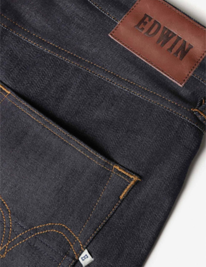 Edwin ED55 White Listed 11.5oz Jeans (Relax Tapered) - Unwashed Indigo