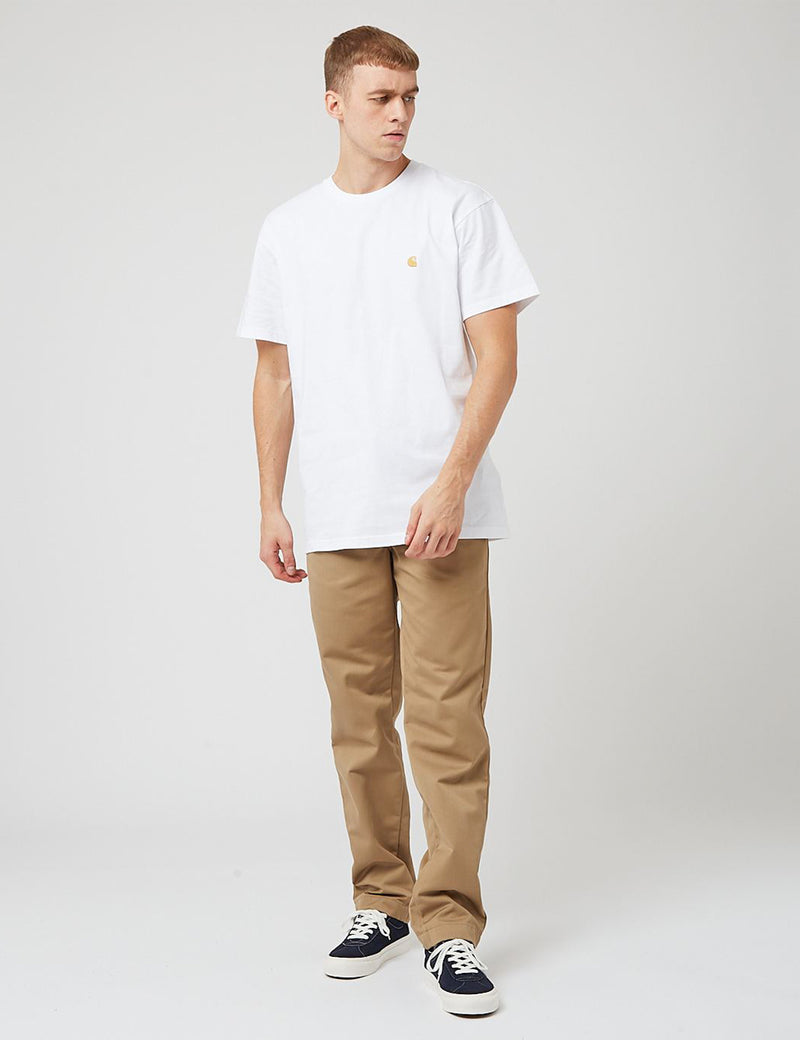 Carhartt-WIP Master Pant (coupe fuselée décontractée) - Cuir rincé