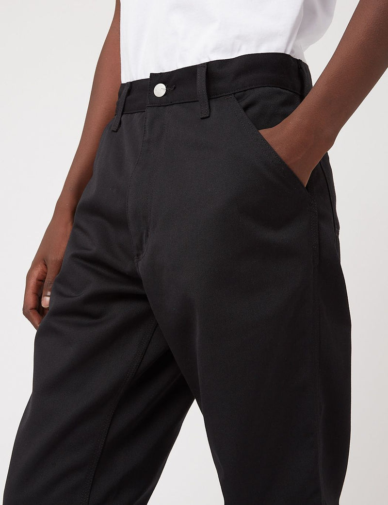 Pantalon simple Carhartt-WIP (coupe décontractée) - Noir rincé