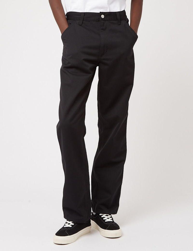 Carhartt-WIP Simple Pant (Relaxed Fit) - Schwarz Rinsed