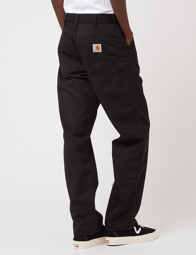 Pantalon simple Carhartt-WIP (coupe décontractée) - Noir rincé